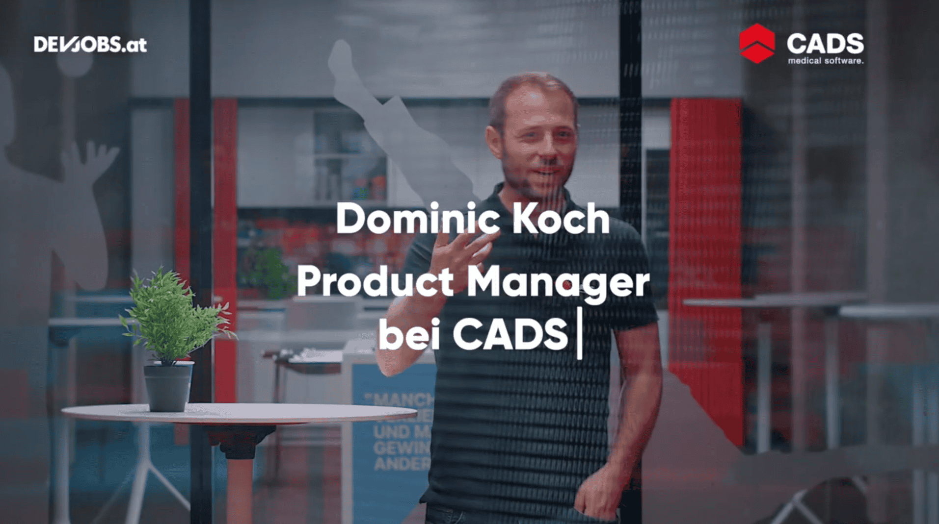 Picture of Dominic K in Devtalk Interview Setting