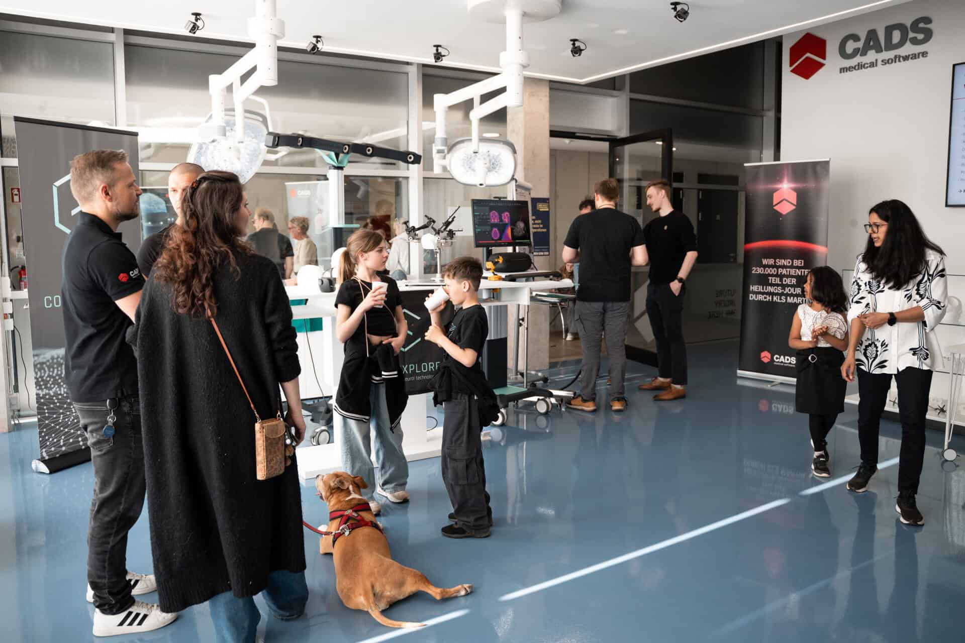 Interaktive Medizintechnik-Demonstration bei CADS auf der Lange Nacht der Forschung 2026 in Perg.